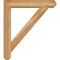 Ekena Millwork Traditional Craftsman Rough Sawn Bracket w/ Offset Brace, Western Red Cedar, 6"W x 30"D x 34"H BKT0604X30X34TRA04RWR - alternate 3